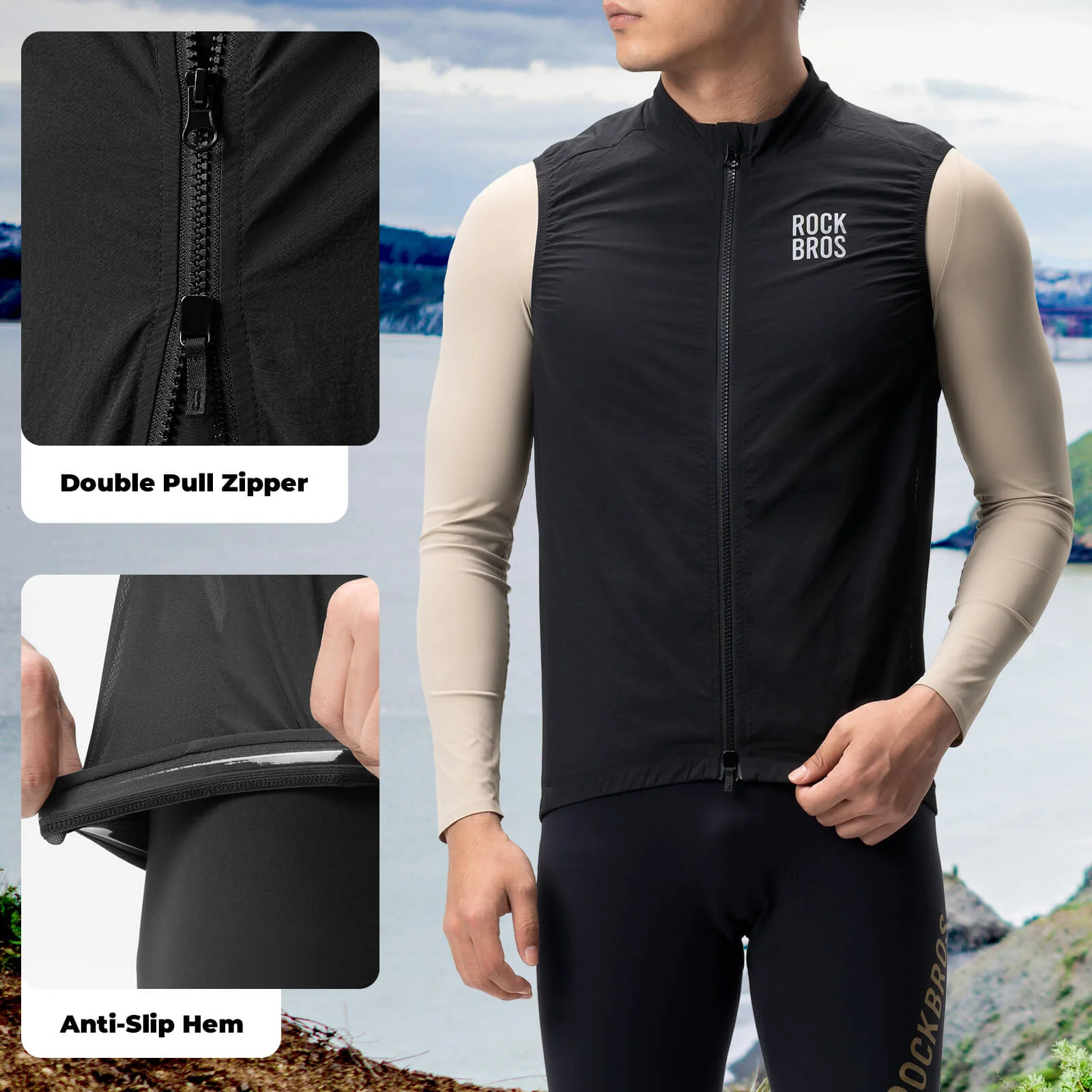 Unisex Windproof Cycling Vest - Image 6