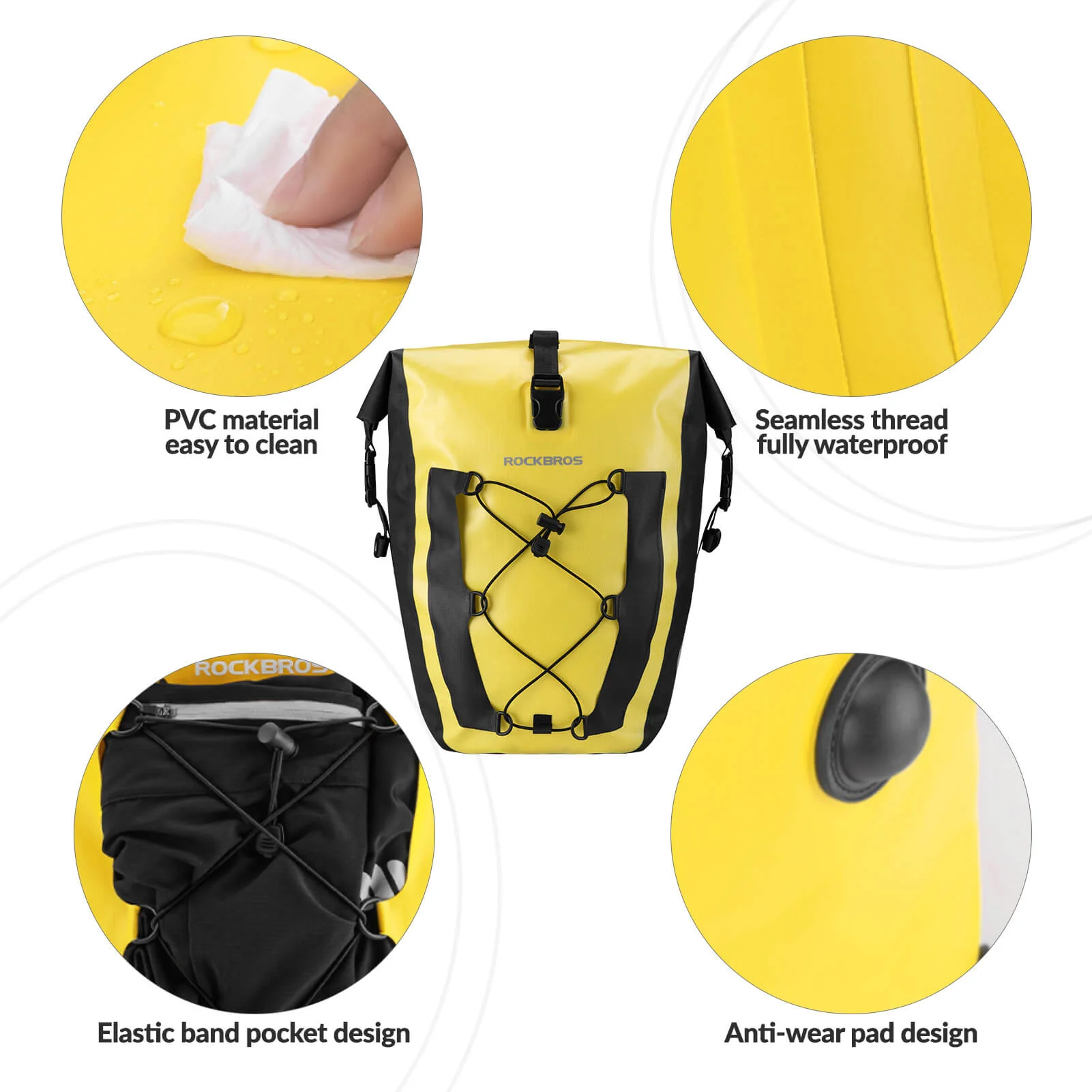 Waterproof Bike Pannier - 27L - Image 8