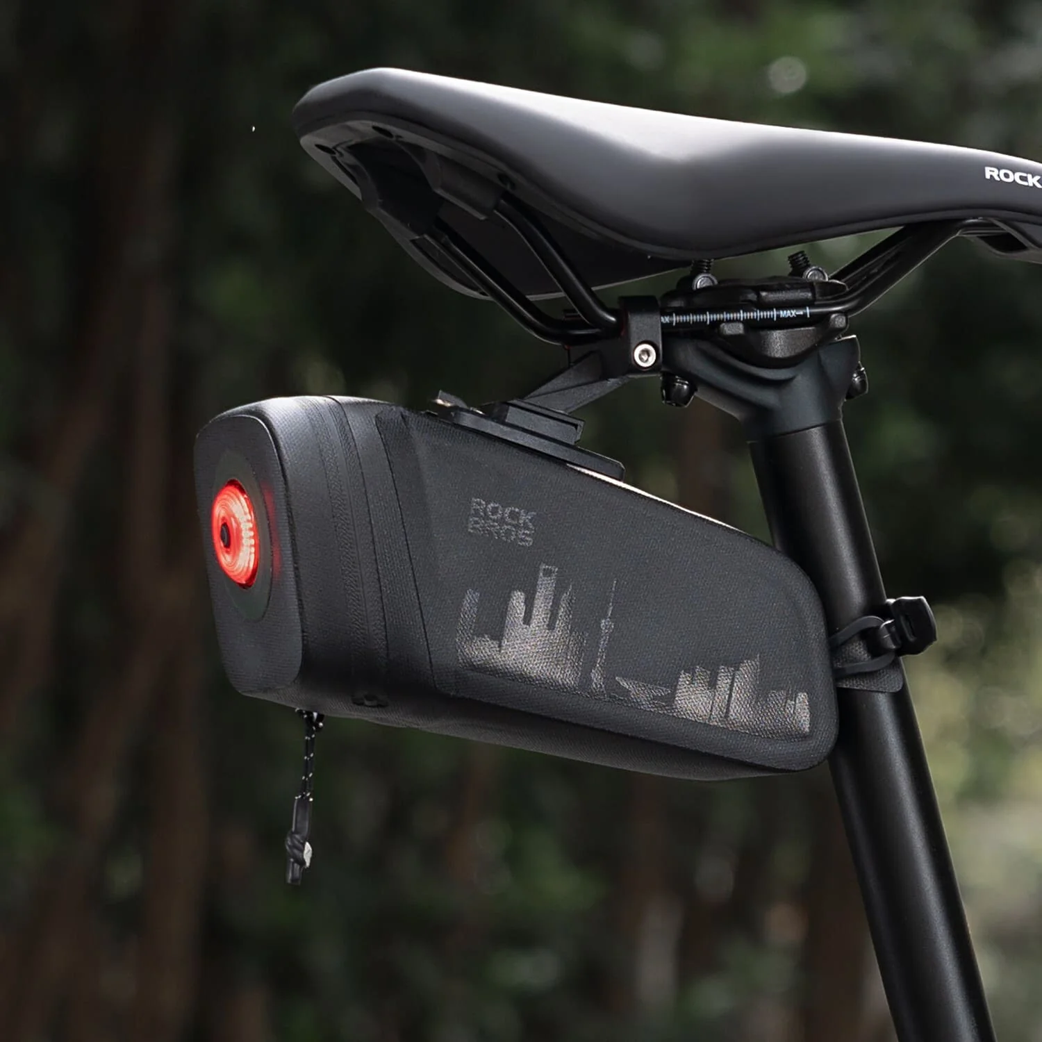 Waterproof Bike Saddle Bag with Rear Light - Image 14