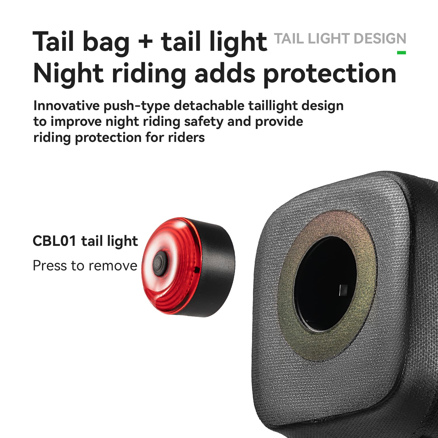 Waterproof Bike Saddle Bag with Rear Light - Image 5
