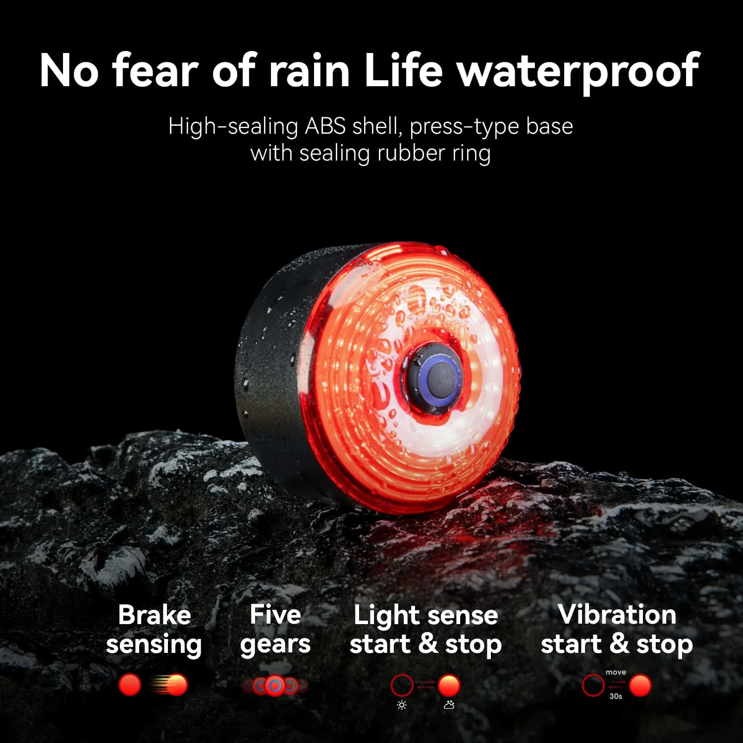 Waterproof Bike Saddle Bag with Rear Light - Image 6