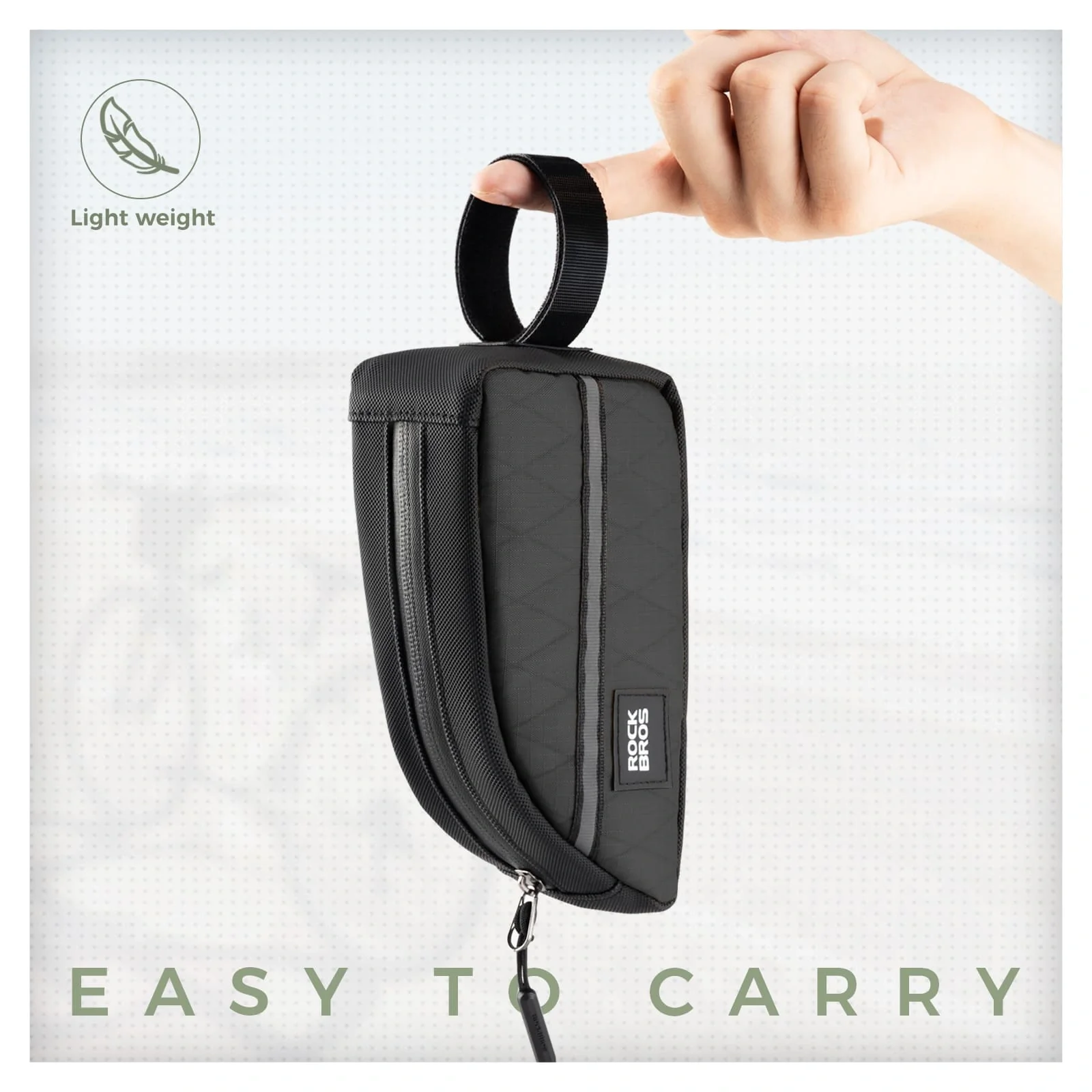 Waterproof Bike Top Tube Bag Nylon Frame 0.9L - Image 10