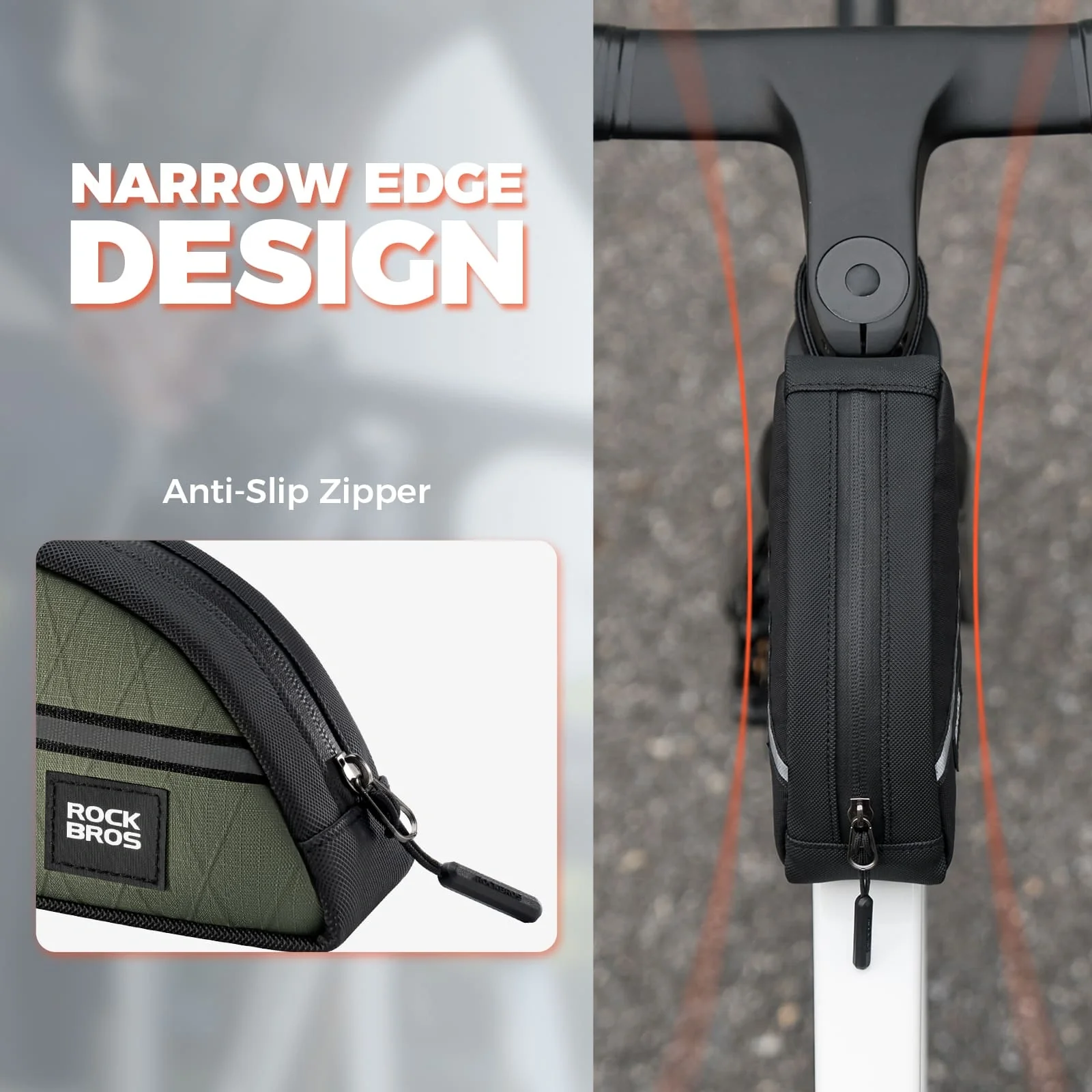 Waterproof Bike Top Tube Bag Nylon Frame 0.9L - Image 23