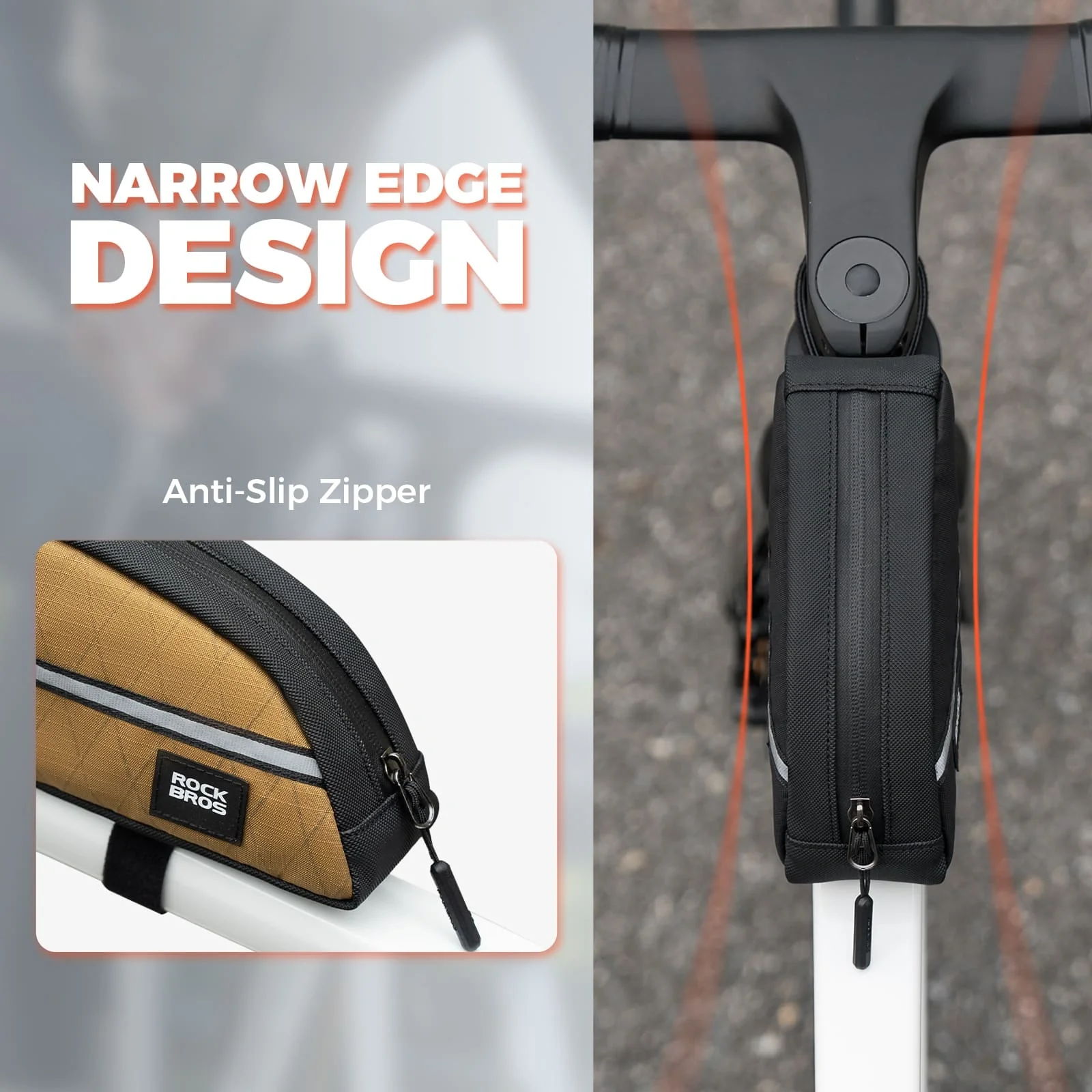 Waterproof Bike Top Tube Bag Nylon Frame 0.9L - Image 29