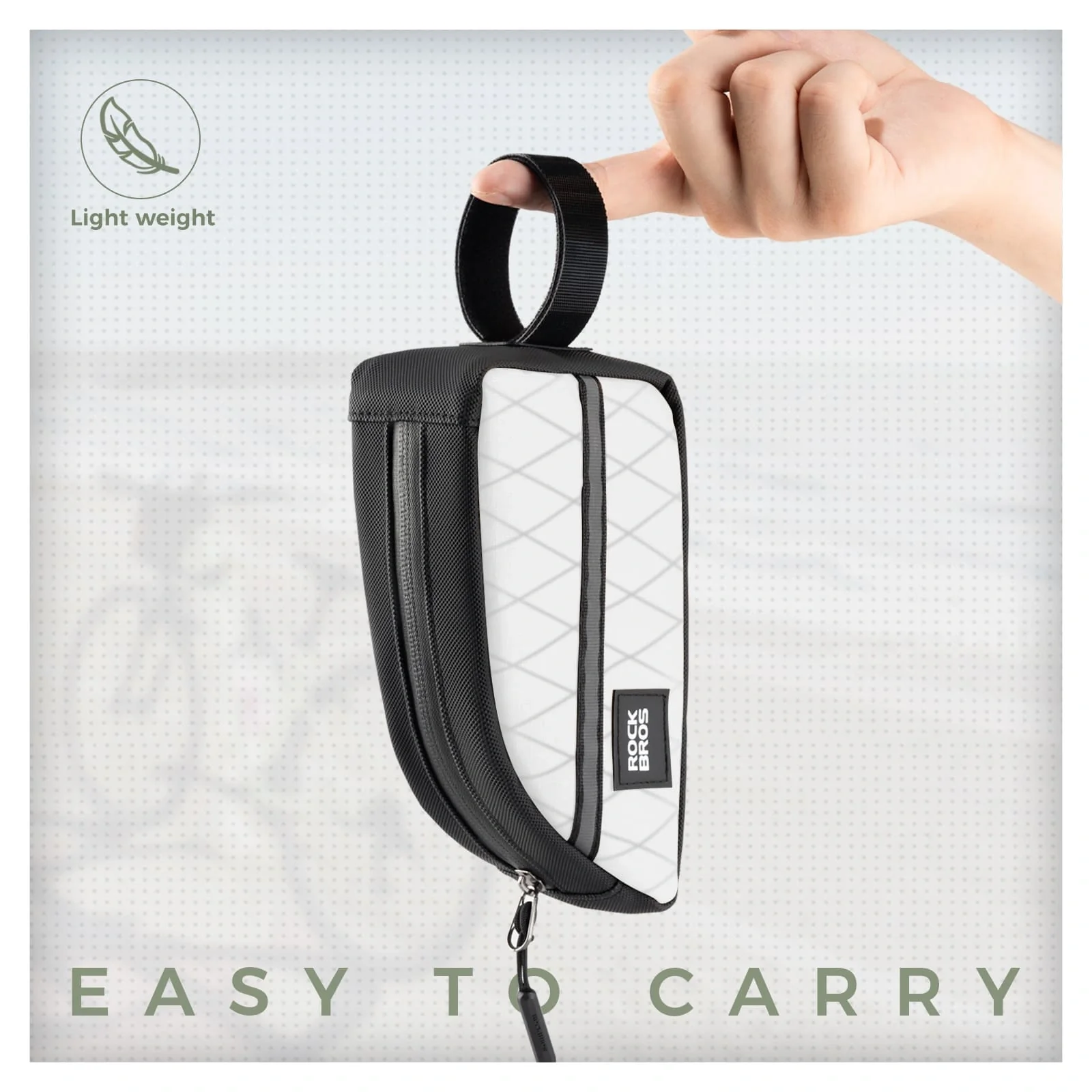 Waterproof Bike Top Tube Bag Nylon Frame 0.9L - Image 4