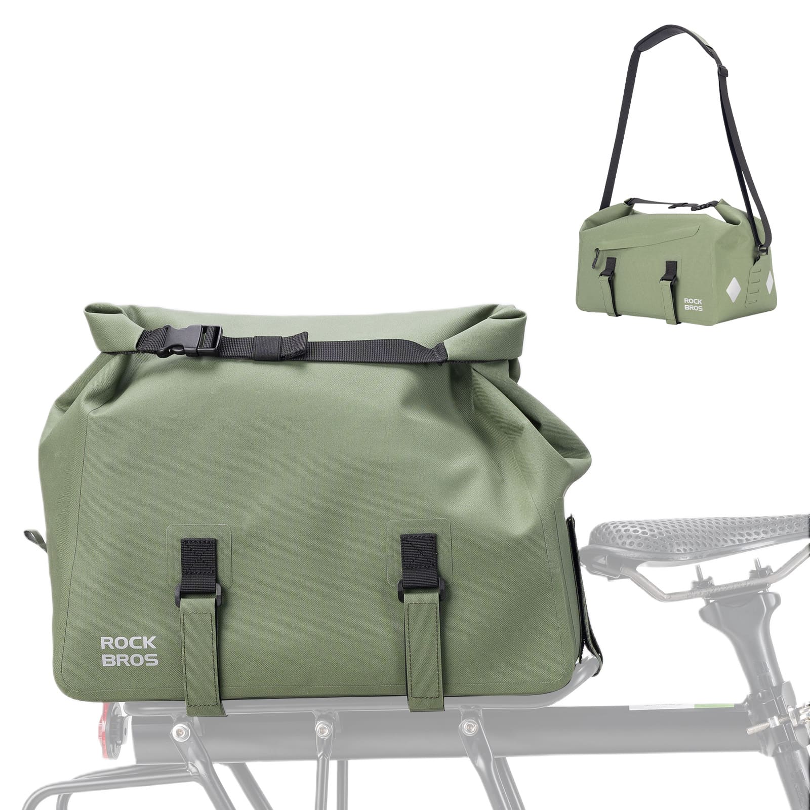 RideMate Bike Rear Rack Bag-16L - Image 2