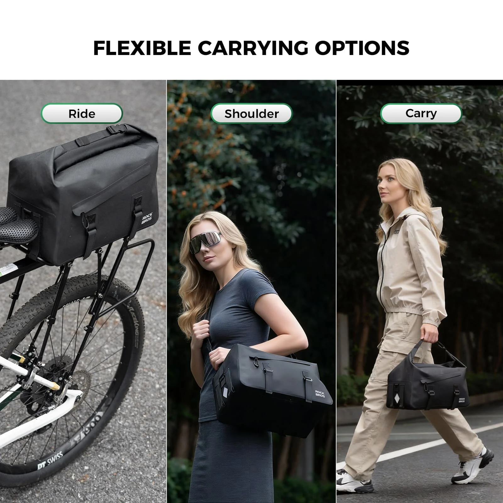 RideMate Bike Rear Rack Bag-16L - Image 6