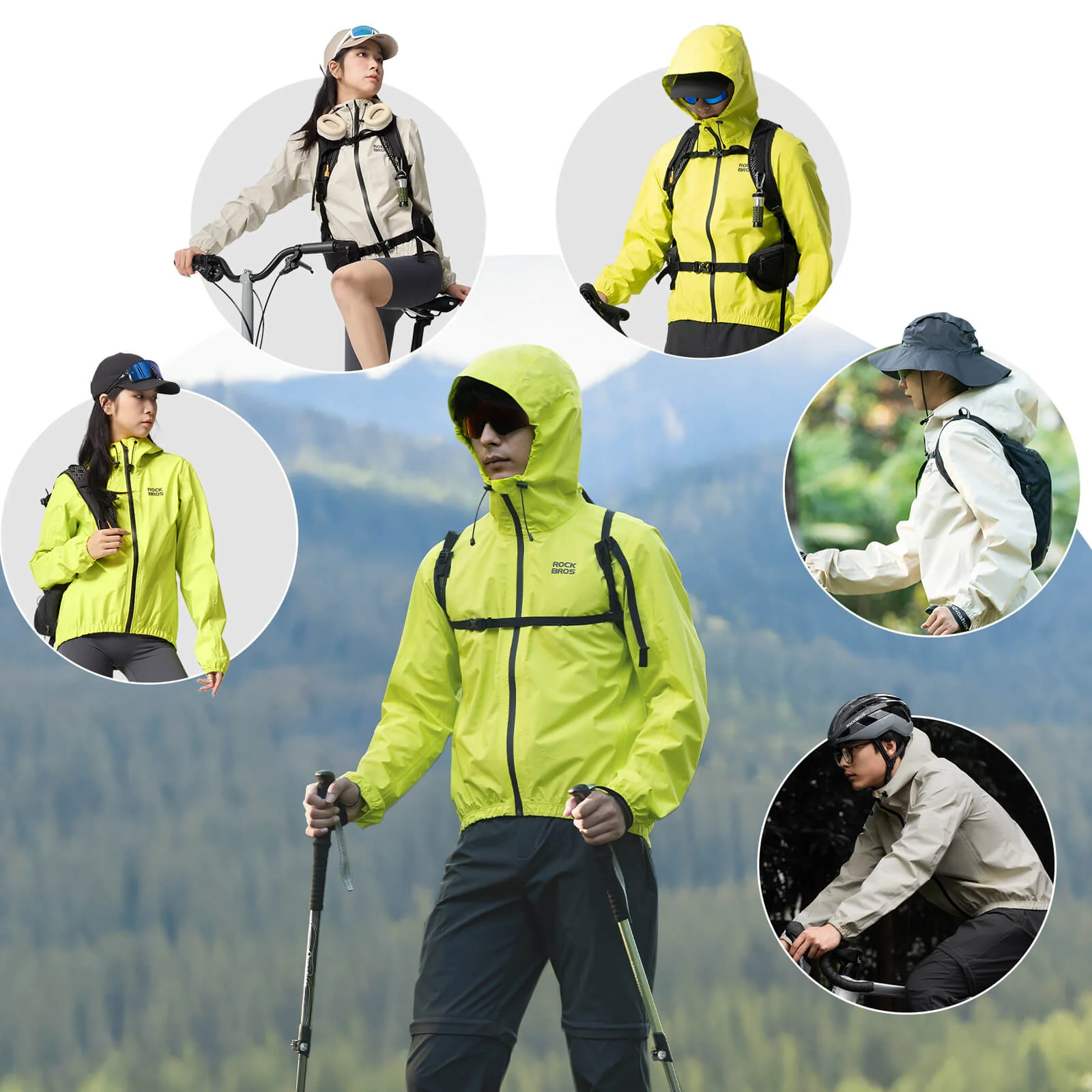 Unisex Waterproof Windproof Cycling Jacket - Image 7