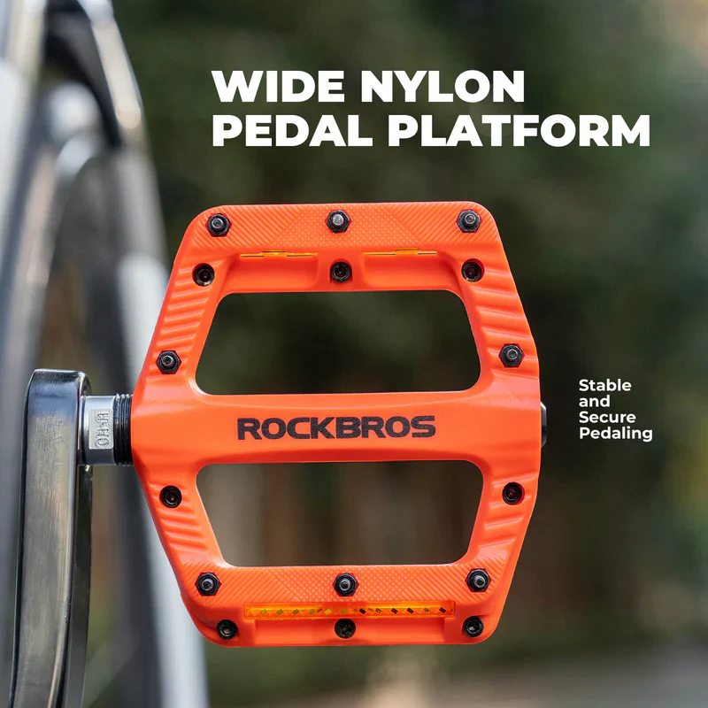 Wide Nylon Flat Bike Pedals - Image 11