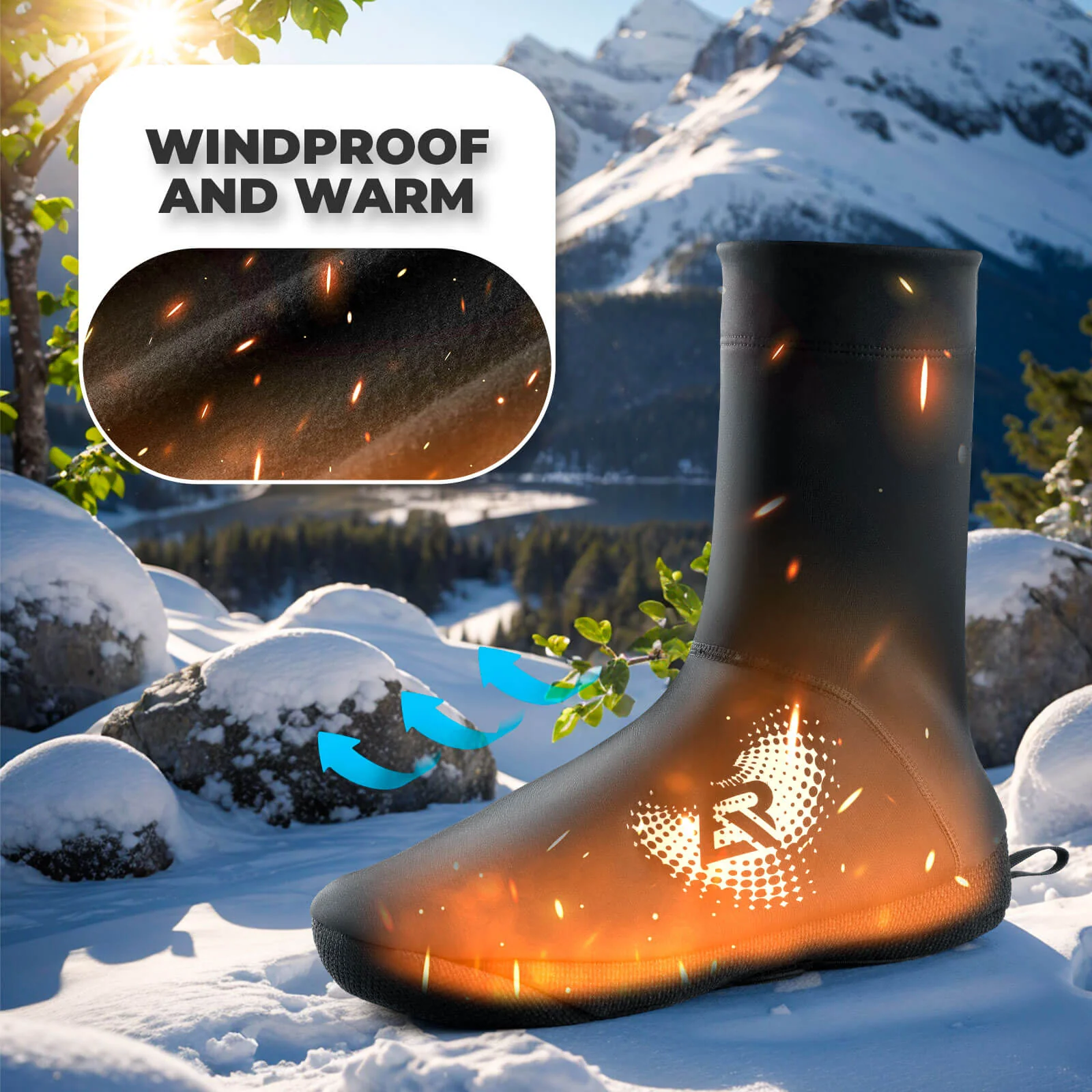 Windproof Thermal Cycling Shoe Covers - Image 4