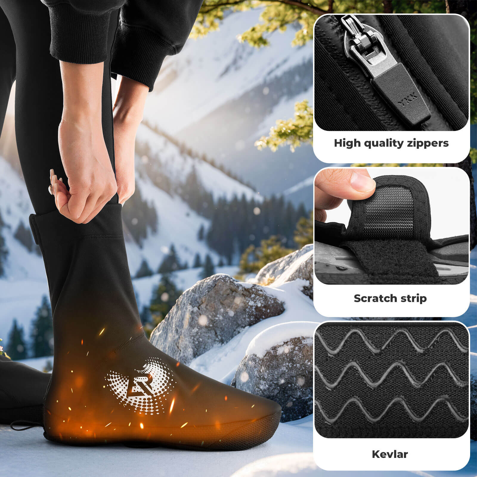 Windproof Thermal Cycling Shoe Covers - Image 7