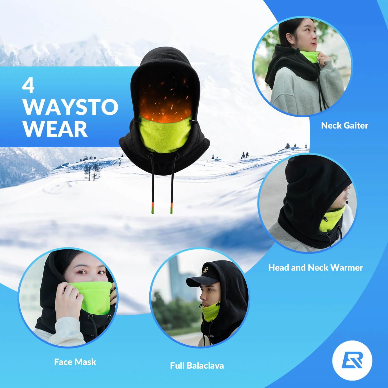 Winter Fleece Balaclava Ski Mask - Image 5