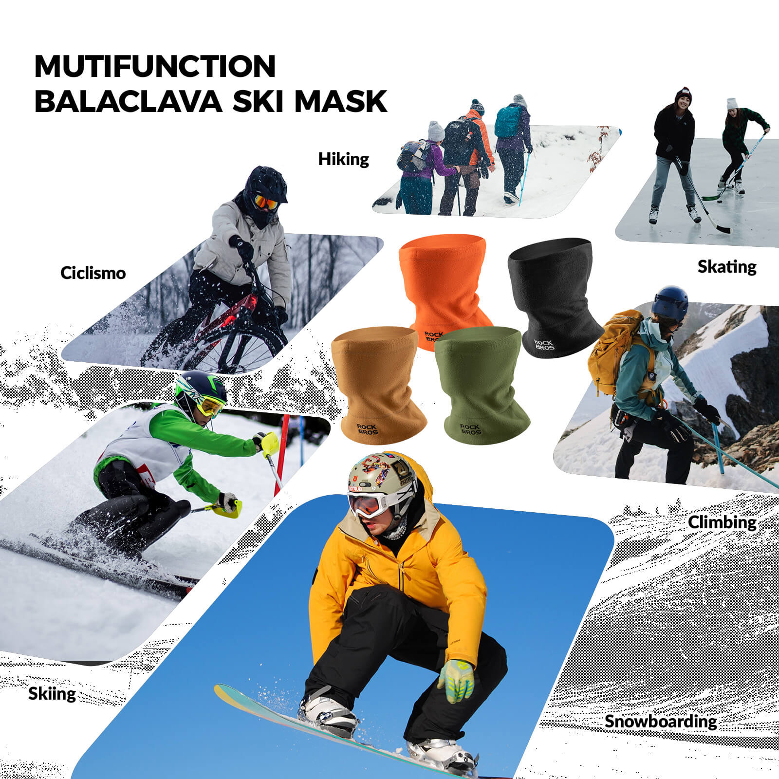 Winter Fleece Neck Warmer & Ski Mask - Image 13
