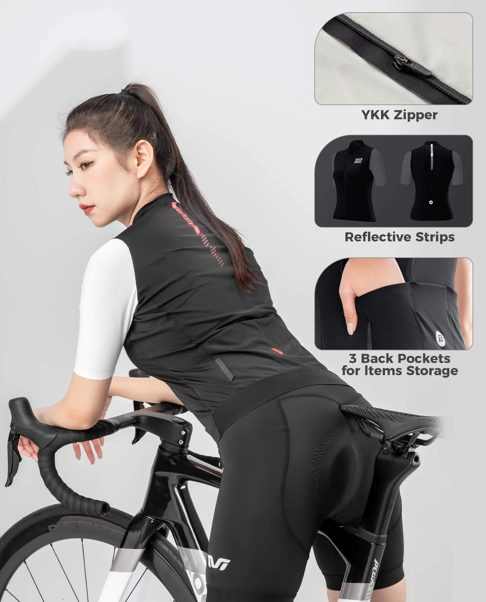 Women's Breathable Short-Sleeve Cycling Jersey - Image 8