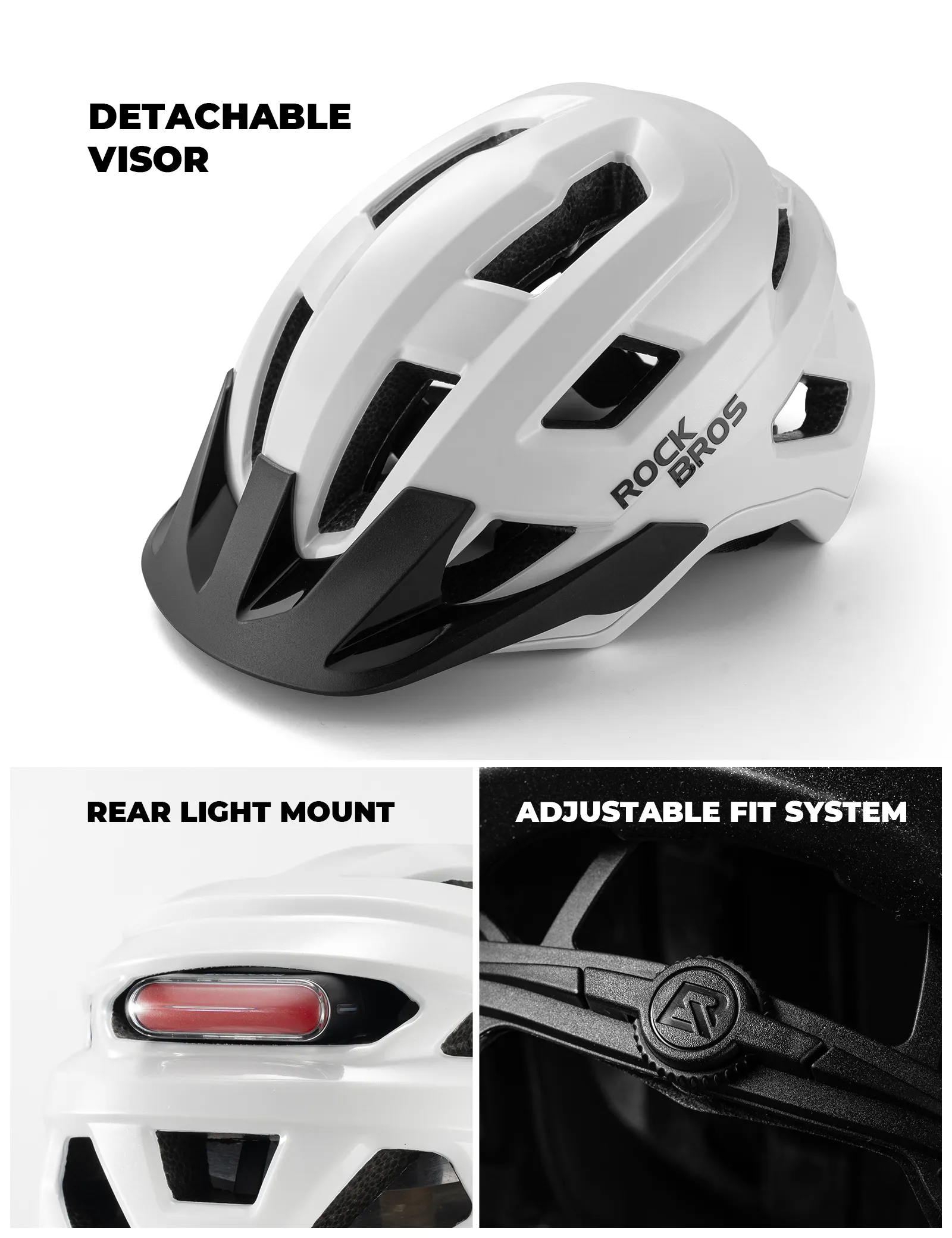 Youth Cycling Helmet & Magnetic Helmet Light Bundle - Image 11