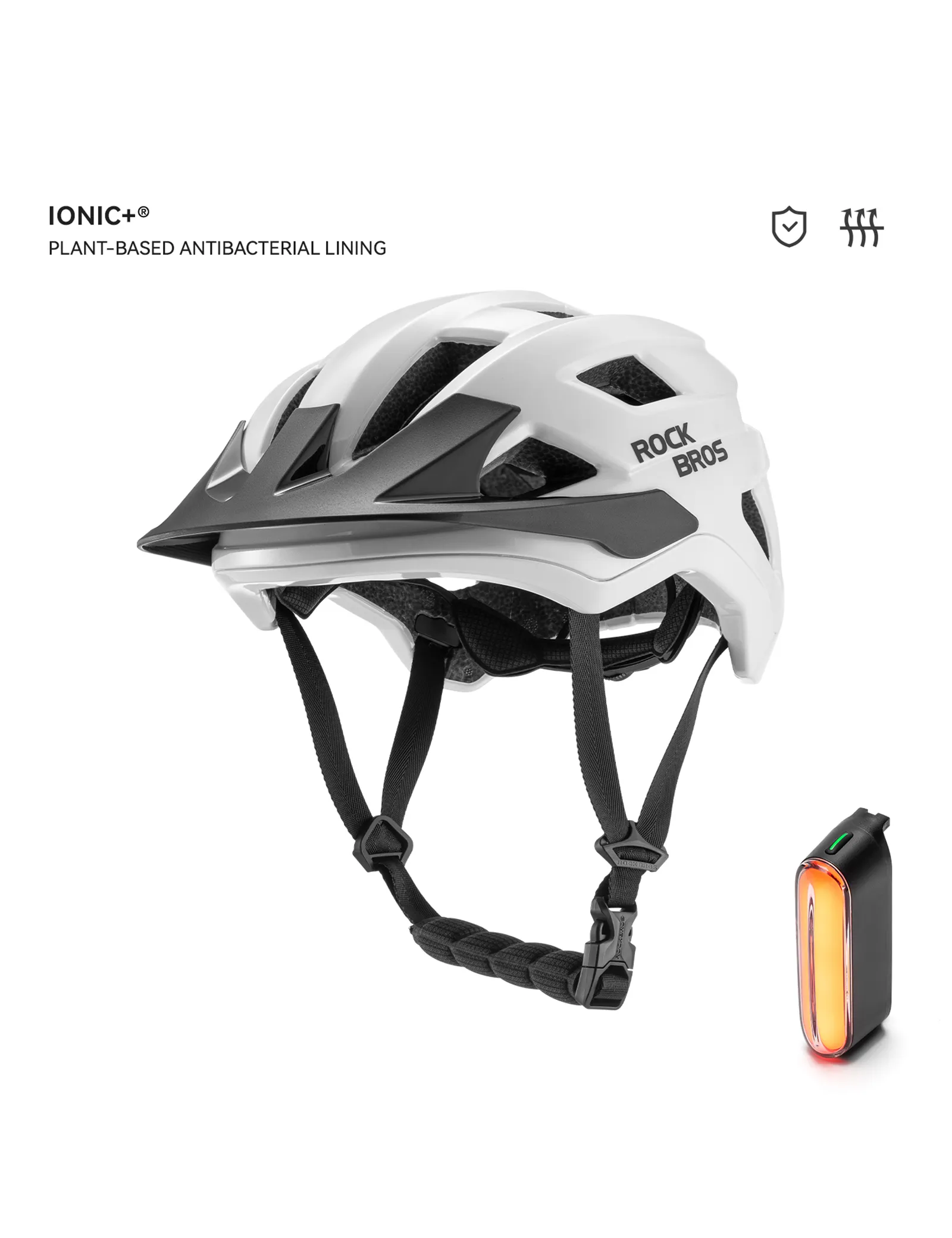 Youth Cycling Helmet & Magnetic Helmet Light Bundle - Image 3